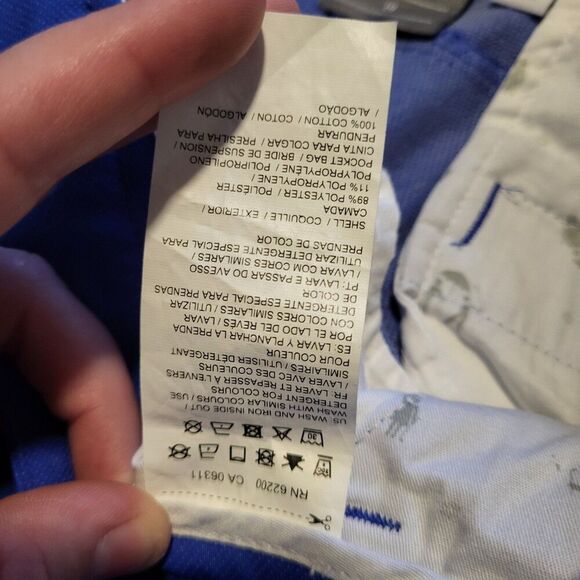 Puma Flat Front Golf Shorts 10" Inseam Royal Blue Womens Size 10 - Picture 5 of 12